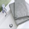 Eurow Microfiber Hand Towels, Ultra Soft, Fast Drying, Super Absorbent, Hypoallergenic, Machine Washable, Gentle on Skin for Bathroom or Kitchen Use, Gray, 16 x 28 in, 2-Pack view 2