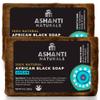Ashanti Naturals African Black Soap Bar | Scented Natural Black Soap with Raw Shea Butter and Coconut Oil - 2pk 4oz Bars (Argan) view 1