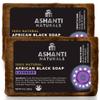 Ashanti Naturals African Black Soap Bar | Scented Natural Black Soap with Raw Shea Butter and Coconut Oil - 2pk 4oz Bars (Lavendar) view 1