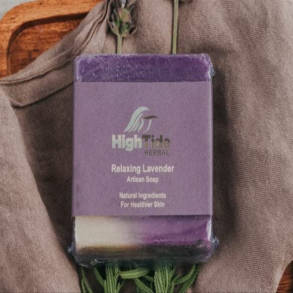 High Tide Herbal - Relaxing Lavender Soap - 5.4 oz Handmade Soap - Lavender Essential Oil - Natural Soap