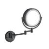 Cavoli Hardwire LED Lighted Wall Mount Gold Makeup Mirror with 10x Magnification for Bathroom and Bedroom,13" Extendable Arm (Black) view 1