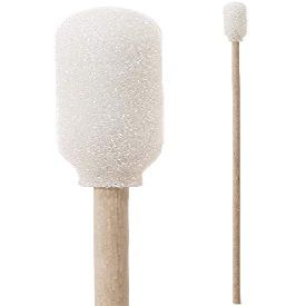 (Bag of 500 Swabs) 6" Narrow Foam Swab Stick with Wooden Handle by Swab-its: 71-4507 - Made in the USA