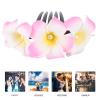 ABOOFAN 3pcs Delicate Frangipani Hair Comb Headdress Bridal Flower Hair Clip for Weddings Elegant for Women and Ladies view 4
