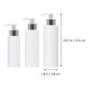 Cabilock 6pcs Plastic Lotion Pump Bottles Refillable Containers for Shampoo Lotion White Portable Dispenser for Travel and Home Use view 2
