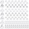 108 Pcs 7 Styles Wedding Crystal Twisters Spiral Set Bridal Rhinestone Hair Pins Silver Coil Pearl White Flower Hair Gems Hair Clips for Prom with Clear Box for Women Party Gift view 4