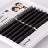 3D Clover Eyelashes Automatic Blossom Grafting Eyelashes W Shape Eyelashes 0.05mm Slim Natural Fluffy Eyelashes B/C Curly Individual Eyelash Extension (8mm, W Shape-C-0.05) view 2