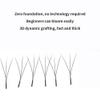 3D Clover Eyelashes Automatic Blossom Grafting Eyelashes W Shape Eyelashes 0.05mm Slim Natural Fluffy Eyelashes B/C Curly Individual Eyelash Extension (8mm, W Shape-C-0.05) view 3