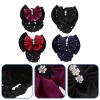Beaupretty 4pcs Bowknot Hair Bun Covers Durable Hair Nets for Women Lightweight Easy to Use for Updos view 4
