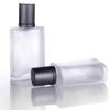 30ML Glass Perfume Bottles Empty Frosted Spray Perfume Bottles with Silver Screw Lid Refillable Portable Empty Square Perfume Atomizer Vials Refillable Cosmetic Containers for Perfume Essential Oils Liquids,5Pack view 2