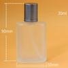 30ML Glass Perfume Bottles Empty Frosted Spray Perfume Bottles with Silver Screw Lid Refillable Portable Empty Square Perfume Atomizer Vials Refillable Cosmetic Containers for Perfume Essential Oils Liquids,5Pack view 3