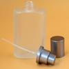 30ML Glass Perfume Bottles Empty Frosted Spray Perfume Bottles with Silver Screw Lid Refillable Portable Empty Square Perfume Atomizer Vials Refillable Cosmetic Containers for Perfume Essential Oils Liquids,5Pack view 4