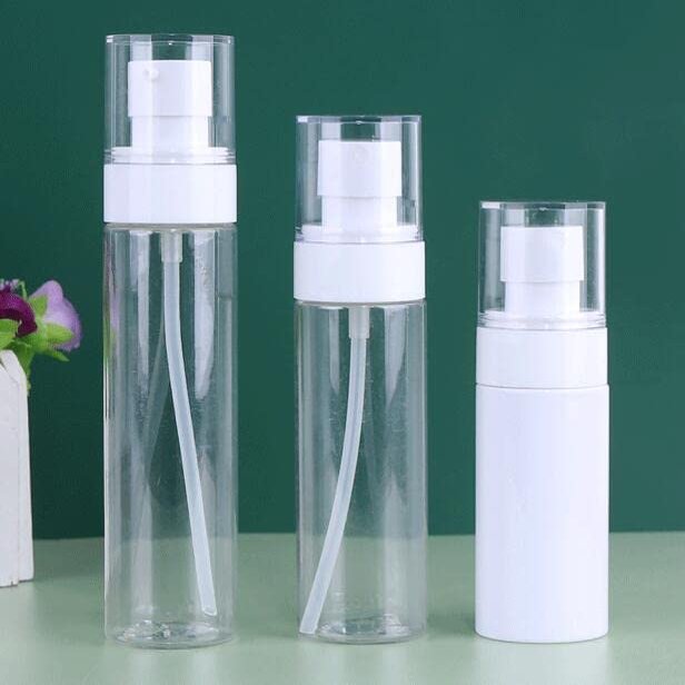 Spray Bottles, 2oz/50ml Clear Empty Fine Mist Plastic Mini Travel Bottle Set