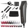 Remington Easy Fade Haircut Kit, Hair Clippers for Men, Tapered and Standard Fixed Combs, Travel Case Included, Black view 1