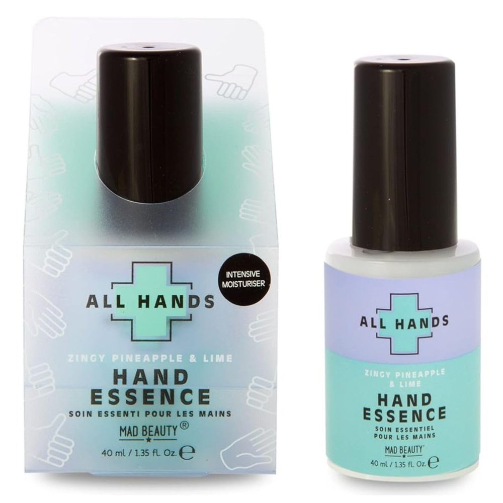 Hand Essence Care (40 ml) | Mad Beauty | Zingy Pineapple & Lime Intensive Moisturizing Serum, Handcare Moisturizer, Beauty Routine Essential