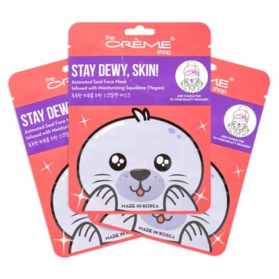 The Crme Shop Korean Skincare Animated Seal Face Mask - Infused with Moisturizing Vegan Squalane