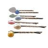Set of 7 Pastel Rhinestone and Faux Pearl Hair Pins for Women, Delicate Spring Easter Hair Accessories, Cute Bobby Pin Set for Formal and Casual Occasions view 1