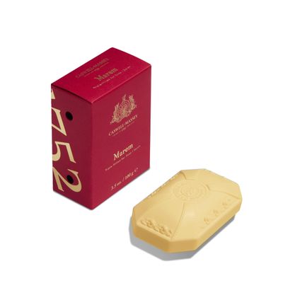 Caswell-Massey Marem Natural Bar Soap for Women, Moisturizing Body Soap Bar for All Skin Types, Made with Essential Oils & Plant-Based Formula for Soft Skin, 3.5 oz