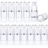 12 Pcs 15 ml Airless Pump Bottles 0.5 oz Travel Pump Bottle Dispenser Refillable Cosmetic Cream Jar Vacuum Makeup Pump Containers Plastic Pump Press Bottles for Lotion Perfume view 1