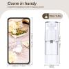 12 Pcs 15 ml Airless Pump Bottles 0.5 oz Travel Pump Bottle Dispenser Refillable Cosmetic Cream Jar Vacuum Makeup Pump Containers Plastic Pump Press Bottles for Lotion Perfume view 2