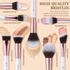 DUcare Makeup Brush Set Professional 27Pcs Makeup Brushes Premium Synthetic Kabuki Foundation Blending Face Powder Blush Concealers Eye Shadows Make Up Brushes Kit White view 2