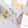 Newkita 2 Pack Clear Acrylic Pencil Pen Holder Cup, Clear Makeup Brush Holder, Acrylic Cosmetic Brushes Storage view 3