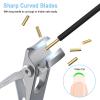 GLAMFIELDS Nail Clippers, 17mm Wide Jaw Opening Toenail Clippers for Seniors Thick Toenails/Ingrown Toenail Treatment, Heavy Duty Fingernail Clipper for Manicure, Pedicure, Men & Women Big(Silver) view 3