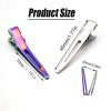 YEWIN Rainbow 45mm Metal Hair Clips For Thin Hair Womens Hair Helper Spring Clip Styling Salon Rustproof Personality Hairpins 36PCS (Rainbow) view 2