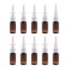 10pcs Bottles Plastic Brown Refillable Fine Mist Sprayers Atomizers Cosmetic Makeup Perfume Storage Container 10ml view 1