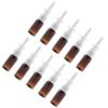 10pcs Bottles Plastic Brown Refillable Fine Mist Sprayers Atomizers Cosmetic Makeup Perfume Storage Container 10ml view 2