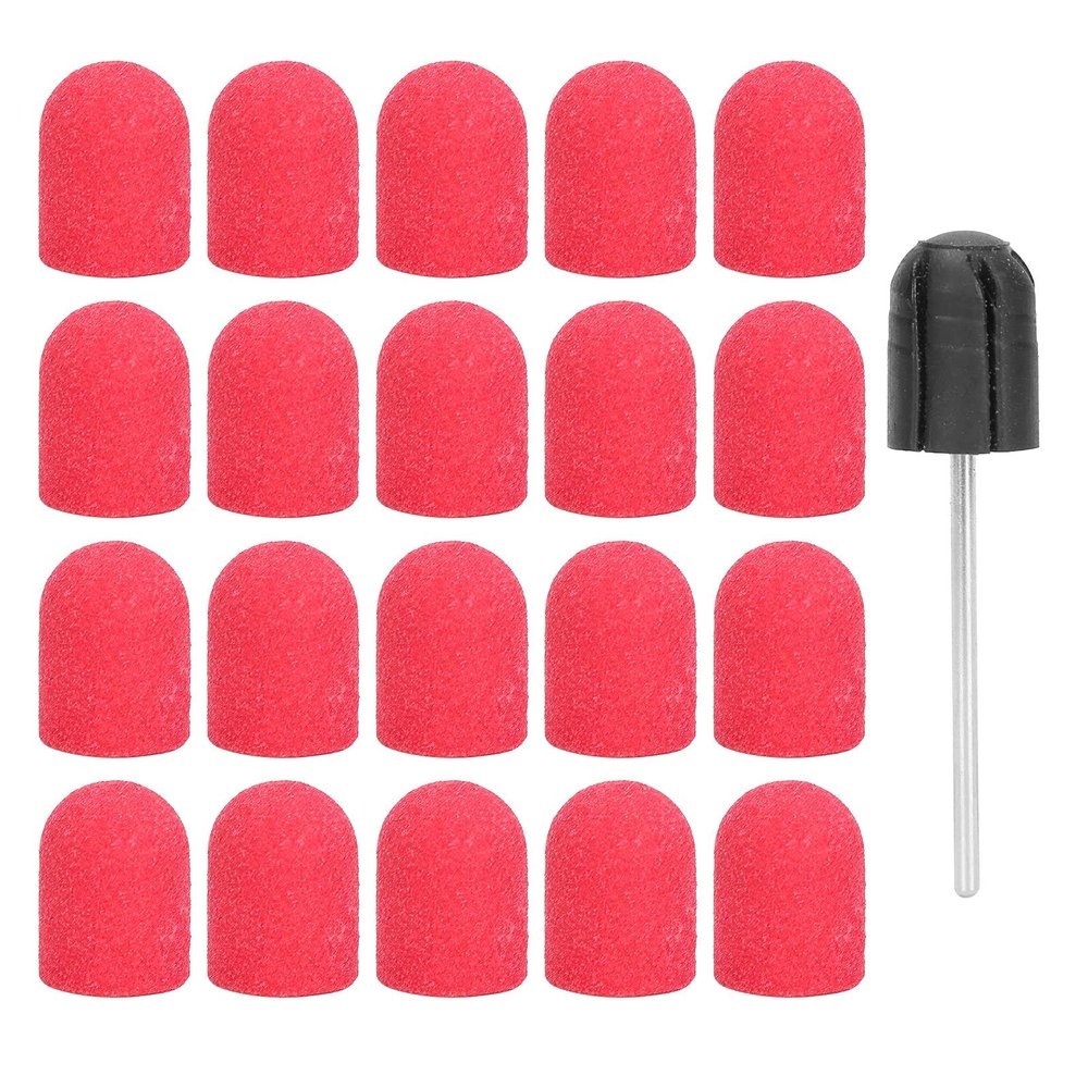 ZJchao Nail Drill Bits Kit, Nail Art Sanding Nail Drill Bits Polishing Grinding Sanding Bands Set Nail Drill Head Accessory for Manicure Pedicure Nail Polishing Burr Home Salon Use 13 x