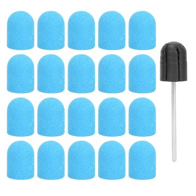 Nail Drill Bits Kit, Nail Art Sanding Nail Drill Bits Polishing Grinding Sanding Bands Set Nail Drill Head Accessory for Manicure Pedicure Nail Polishing Burr Home Salon Use 13 x