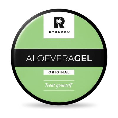 BYROKKO Aloe Vera Gel (215 ml), Fast-Absorbing After-Tanning Cooling Gel, Hydrating Aftersun Skincare