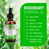ALIVER Rosemary Essential Oil for Hair Growth, Enhanced Shine, 100% Pure Natural, Nourishment Scalp, Improves Blood Circulation, Best Serum for Skin, 2.02 fl oz view 2