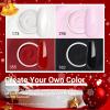 AZUREBEAUTY Dip Nails Powder Starter Kit, Christmas 4 Colors Pink Red Black Clear Dipping Powder System Liquid Set Recycling Tray with Base & Top Coat Activator Manicure Kit for Gift. view 2