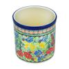 Polmedia Polish Pottery Utensil Jar UNIKAT - Hidden Chalet Pattern Handmade in Boleslawiec Poland by Ceramika Artystyczna + Certificate of Authenticity view 2