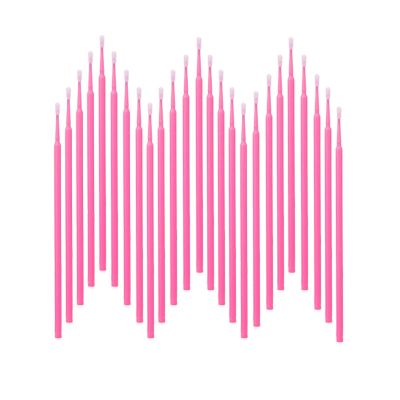 2100PCS Microswabs for Eyelash ExtensionsMicro Applicators Brush for Cleaning and Applying Make-up Pink (Head Diameter: 2.0mm)