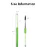 Eyelash Brush with and Crystal Tube, Eyebrow Brush Mascara Applicator Wands for Eyelash Extensions and Eyebrows Contouring Cosmetic Makeup Brushes(green) view 2
