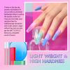 AZUREBEAUTY Color Changing Dip Powder Nail Set, Blue Green Pink Red Grey Trend Ombre Cold Warm Temperature Mood French Nail Art Manicure DIY Salon Gifts, No Need Nail Lamp Cured 6 PCS view 2