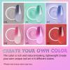 AZUREBEAUTY Color Changing Dip Powder Nail Set, Blue Green Pink Red Grey Trend Ombre Cold Warm Temperature Mood French Nail Art Manicure DIY Salon Gifts, No Need Nail Lamp Cured 6 PCS view 3