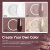 AZUREBEAUTY Dip Powder Nail Starter Kit White Mauve Glitter Champagne, Dipping Powder 4 Colors Set, French Nail Art Base Top Coat Activator Liquid Manicure DIY Salon 12 PCS view 3