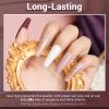 AZUREBEAUTY Dip Powder Nail Starter Kit White Mauve Glitter Champagne, Dipping Powder 4 Colors Set, French Nail Art Base Top Coat Activator Liquid Manicure DIY Salon 12 PCS view 4