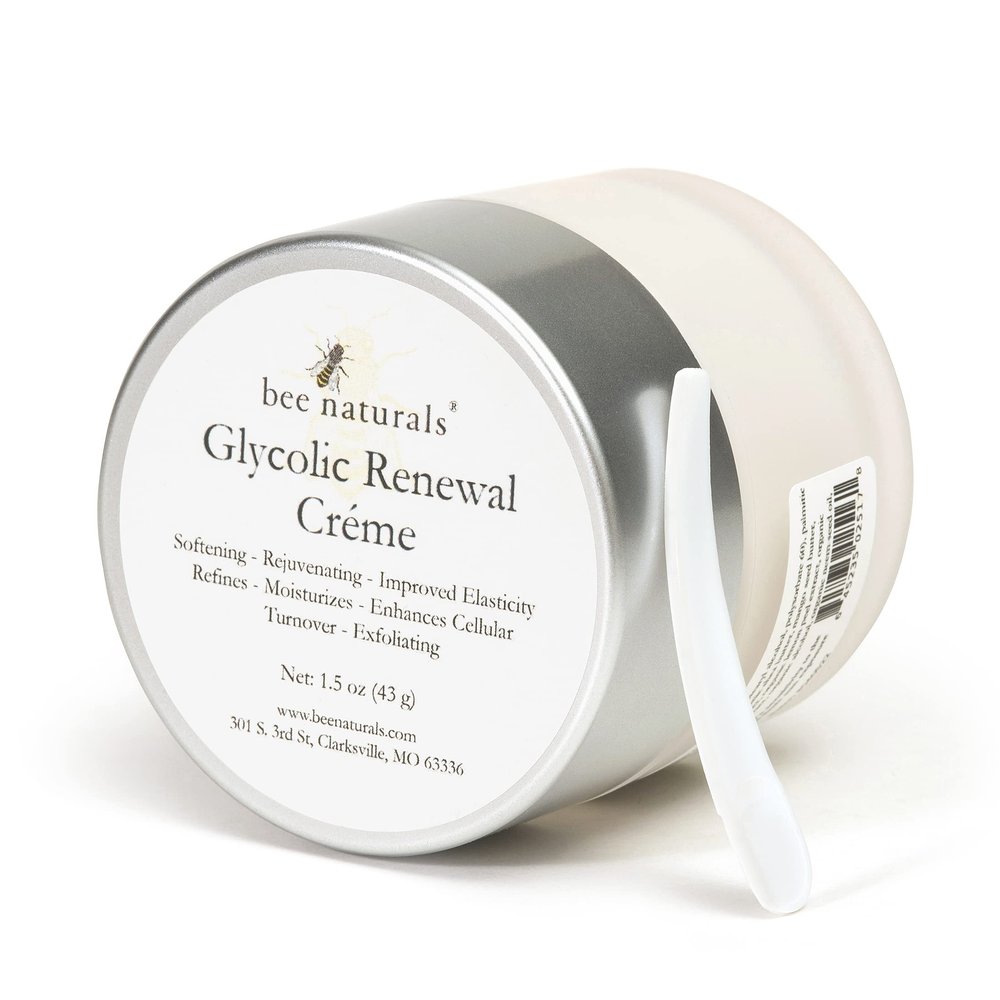Glycolic Renewal Creme- Lactic Acid- Orange and Lemon Peel Extract, and Essential Oils- Exfoliate, Revitalize and Hydrate Skin-reduce Dark Spots and Fine Lines and Wrinkles- Cruelty Free