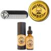 THE VINTAGE GROOMING CO. Bare Bones Medium Hold Mustache Wax, Night Fury Mustache Wax Remover Oil, and Comb Set view 1