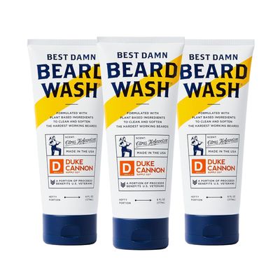 Duke Cannon Supply Co. Beard Wash Citrus Hefeweizen, 6 Fl Oz - Made with Plant-Based Ingredients to Strengthen, Rejuvenate, Soften and Condition