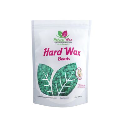 Natural Wax Hard Wax Beans - Professional Use 100% Organic - Hair Removal Wax Beads - Brazilian Waxing for All Body Parts - Large Refill Beads for Wax Warmer (32 oz - 2Lb)