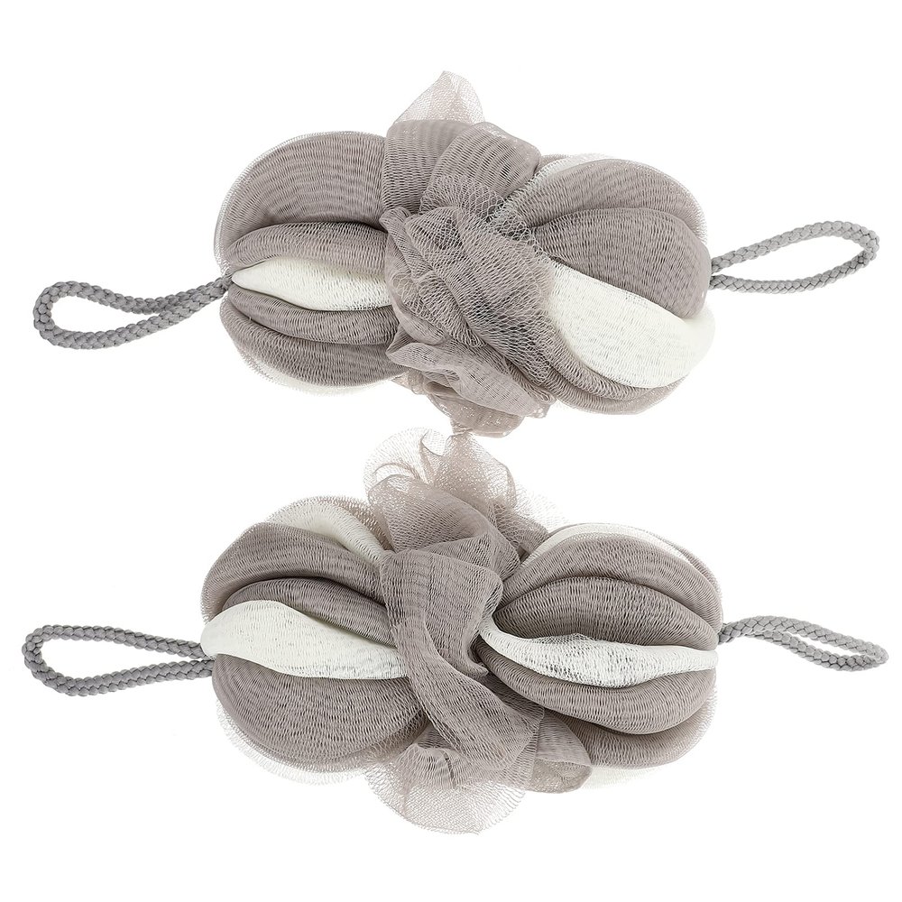 KALLORY 2pcs Adorable Shower Bath Flower for Home Use Quick-Drying Material for Family and Travel Skin-Friendly Bathing Accessory