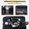 Vorspack Toiletry Bag for Men - Water Resistant Travel Bag for Toiletries, Accessories, Travel Essentials, Gifts - Black view 3