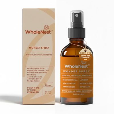 WholeNest Postpartum Perineal Spray, Witch Hazel & Frankincense, 60 ml