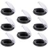 KALLORY 8pcs Small Cosmetics Sub Box Refillable Eyeshadow Container for Blusher Foundation Compact Organizer for Easy Use and Stylish Storage Design view 1