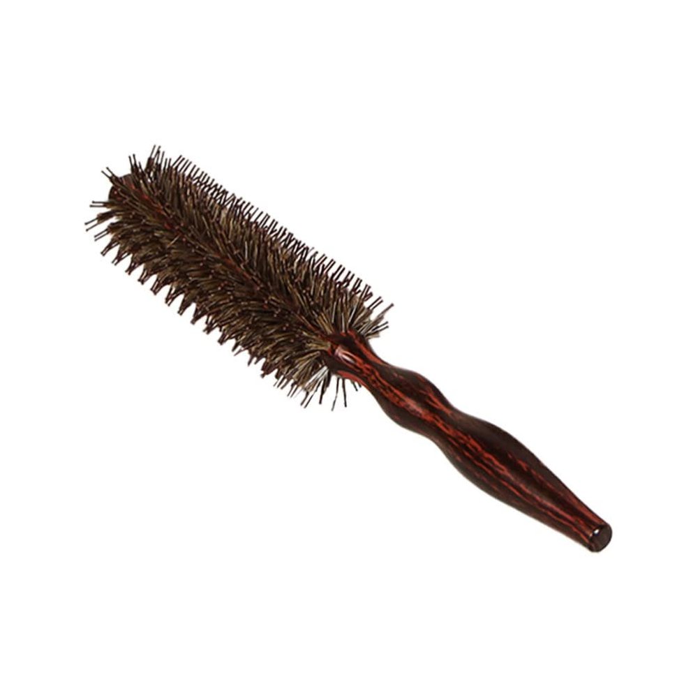 FOMIYES Creative Bristle Hair Curling Comb for Stylish Waves Ergonomic Wooden Handle for Hair Styling and Scalp Massage